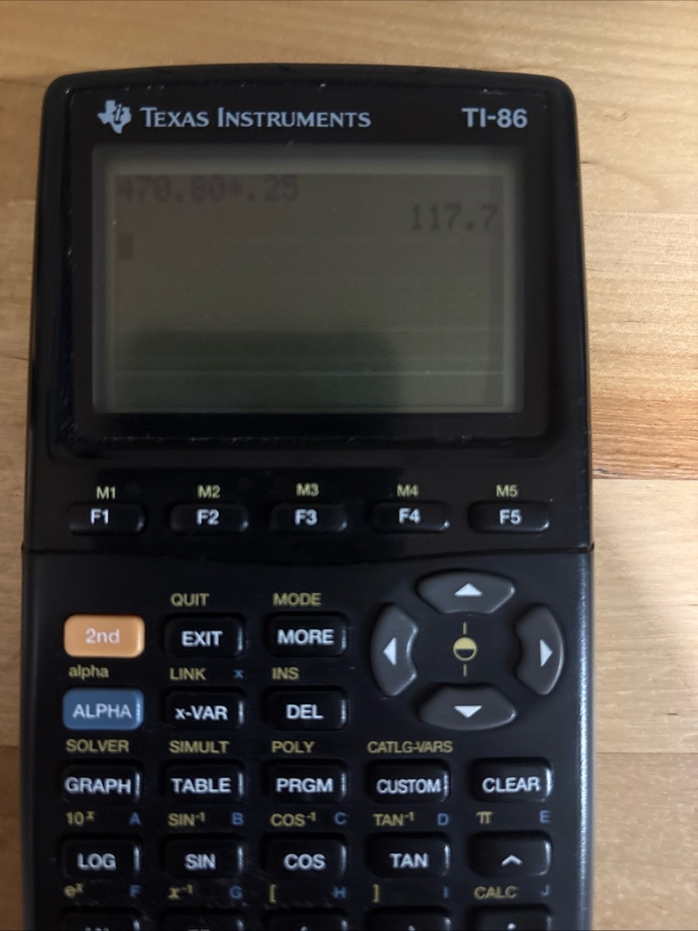 Texas Instruments TI-86 Graphing Calculator Tested - Picture 3 of 5